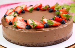 Torta Mousse de Chocolate Sem Forno Cremosa e Fácil para Vender ou Servir Gelada