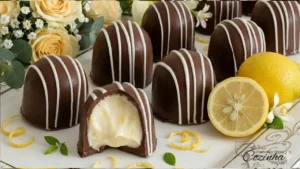 Trufa de Limão com Chocolate: receita cremosa fácil de fazer e ótima para vender