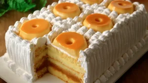 Bolo Pudim Cremoso com Recheio de Doce de Leite e Camadas Perfeitas