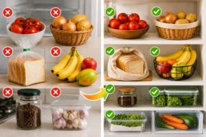 Alimentos que Você Está Guardando Errado na Cozinha e Isso Pode Estar Estragando Tudo