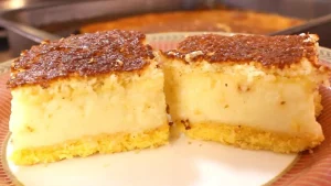 Bolo de Fubá Cremoso com Queijo para Servir no Café da Manhã ou Tarde