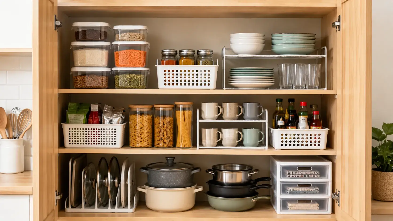Como Organizar os Armários da Cozinha e Ganhar Mais Espaço Sem Reforma