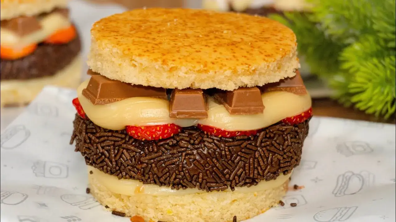 Hambúrguer Doce de Brigadeiro: A Receita Criativa que Está Fazendo Sucesso