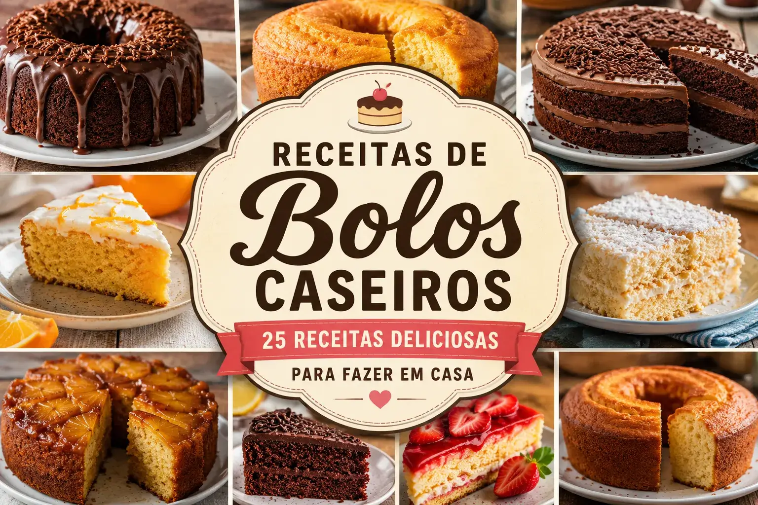 Receitas de Bolos Caseiros: Guia Completo com as Melhores Opções para Fazer em Casa