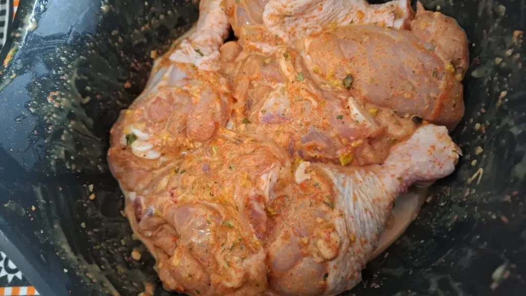 Coxa e Sobrecoxa Marinando